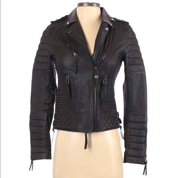 Boda Skins Kay Michaels Leather Jacket sz 0 - Picture 7 of 8